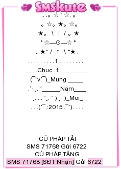sms xếp hình chúc tết 2015