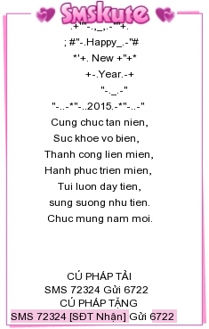 Tin nhắn xếp hình chúc tết